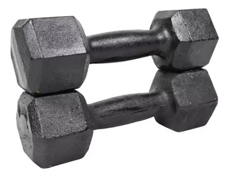 Halter Dumbell Sextavado Pintado 2kg Treino E Musculação Parcelamento