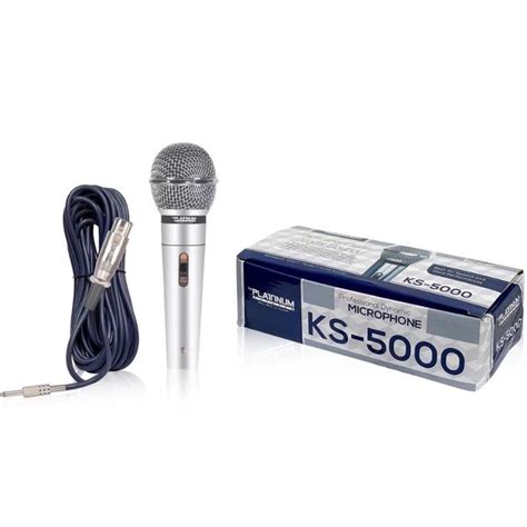 KS 5000 Platinum Heavy Duty Wired Microphone PLATINUM MICROPHONE 5