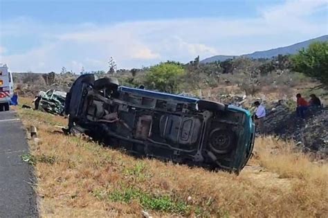 Cinco Heridos Y Un Muerto Por Percance En La Cuacnopalan Oaxaca E