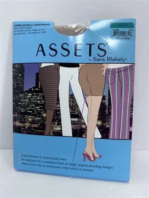 Assets By Sara Blakely Unbelievable Underwear Mid Thigh Shaper Size Nude Picclick Uk