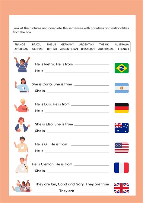 Paises E Nacionalidades Em Ingles Atividades - Atividade de inglês países | Países e nacionalidades em inglês, Paises ...