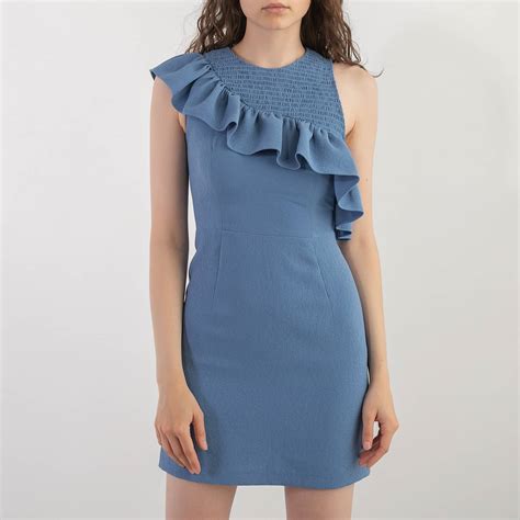 Платье Sandro голубое, - купить за 10100 ₽ | SFS