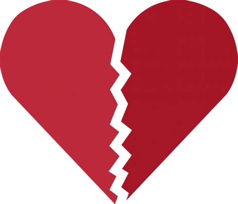 Broken Heart Silhouette Png