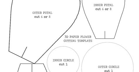 Free Printable 3d Flower Templates