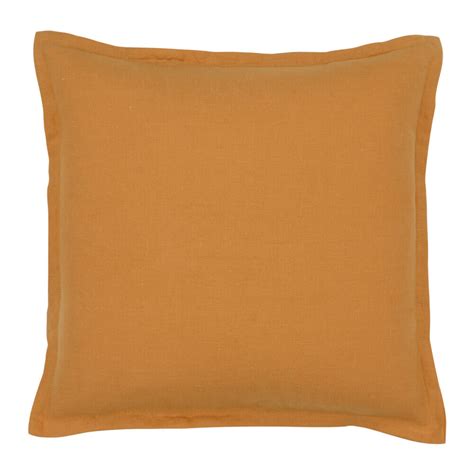 Mustard Linen Cushion Cover 50cm X 50cm