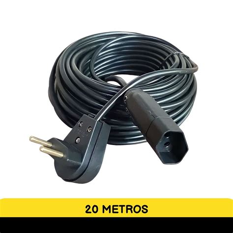 Extensao De 20 Metros - Extensão Elétrica 20 Metros 20A Cabo PP 2x1,0 Reforçada - Click Reparos