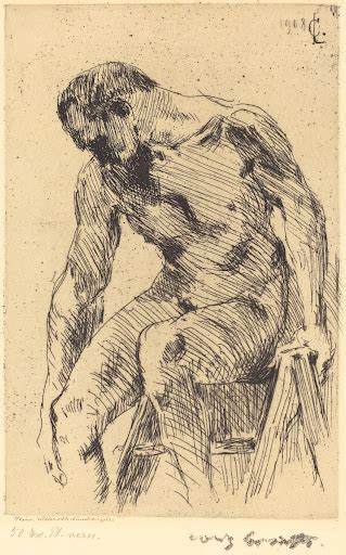 Sitzender Männlicher Akt Seated Male Nude Lovis Corinth Google Arts Culture
