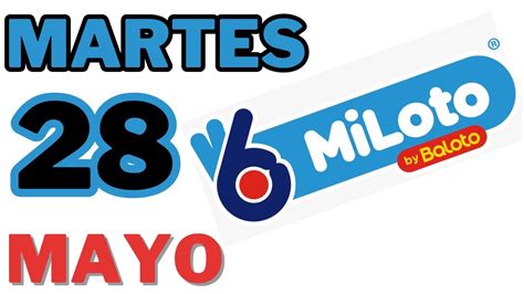 Resultados MILOTO último Sorteo Miloto 127 Martes 28 de mayo YouTube