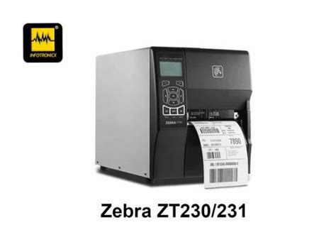 Zebra Zt 231 Max Print Width 4 Inches Resolution 203 Dpi 8 Dots