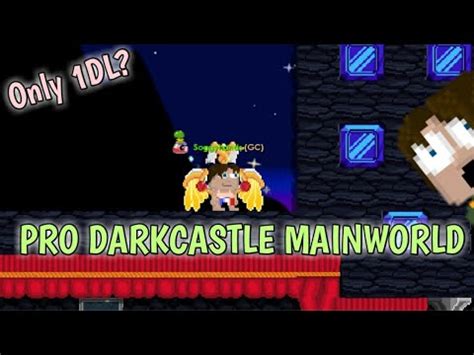 BUILDING A PRO DARK CASTLE MAIN WORLD Growtopia Main World YouTube