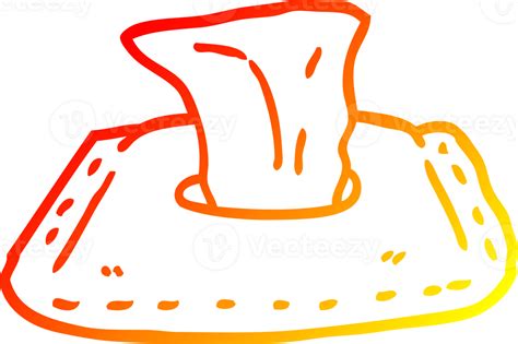 Warm Gradient Line Drawing Cartoon Toilet Wipes 45279167 Png