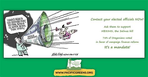 action alert testimony needed  week  campaign finance reform