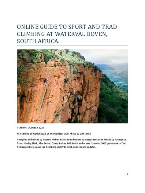 Waterval Boven Guide Pdf Nature
