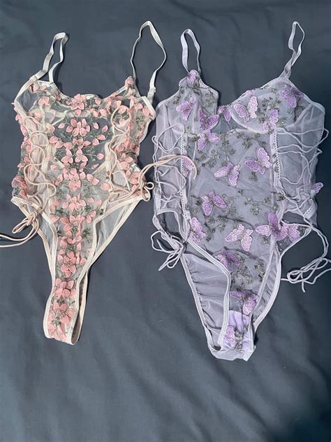 Floral Lace Lingerie Etsy