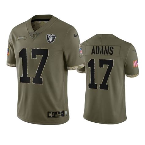 New Las Vegas Raiders 17 Davante Adams 2022 Olive Jersey