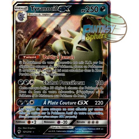 Tyranocif GX Ultra Rare 121 214 Soleil Et Lune 8 Tonnerre Perdu