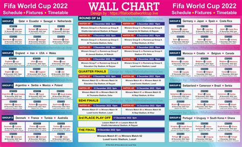 Fifa World Cup Wallchart 2022 Download Free & Track 64 Matches