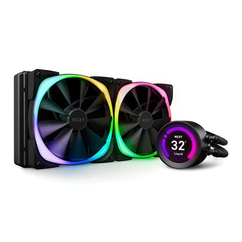 Water Cooler NZXT Kraken Z63 RGB 280mm Display LCD RL KRZ63 R1 Pichau