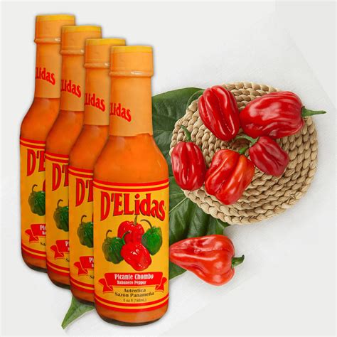D ELidas Habanero Hot Sauce All Natural Chombo Picante Sauce In Panama Oz Pack