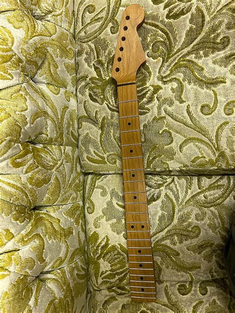 Warmoth Modern Roasted Maple Stratocaster Neck Reverb