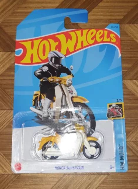 Hot Wheels Hw Moto Honda Super Cub Yellow Free Postage