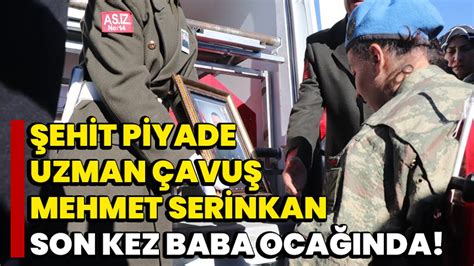 Şehit Piyade Uzman Çavuş Mehmet Serinkan son kez baba ocağında Afyon