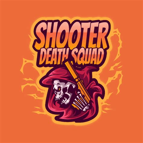 Placeit Logo Creator For A Gaming Squad Featuring A Shooter Reaper