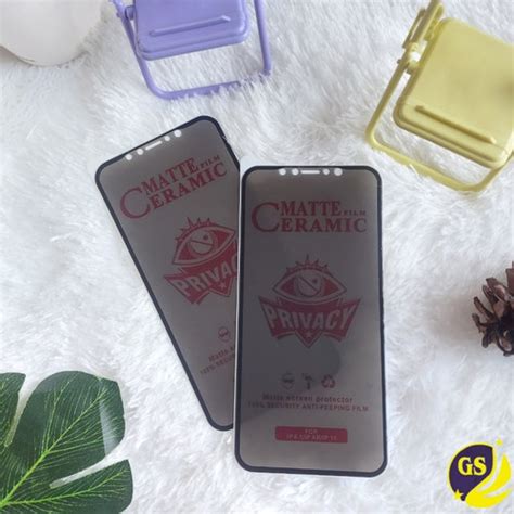 Jual INFINIX HOT 8 Tempered Glass Ceramic Spy Matte Privacy Antigores Jakarta Barat GALAXY S