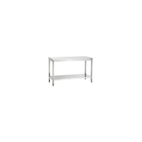 Table Inox Plan De Travail L X P Mm Sans Dosseret Avec