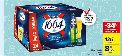 Promo Bière Blonde De Remise Immédiate chez Carrefour Market iCatalogue fr