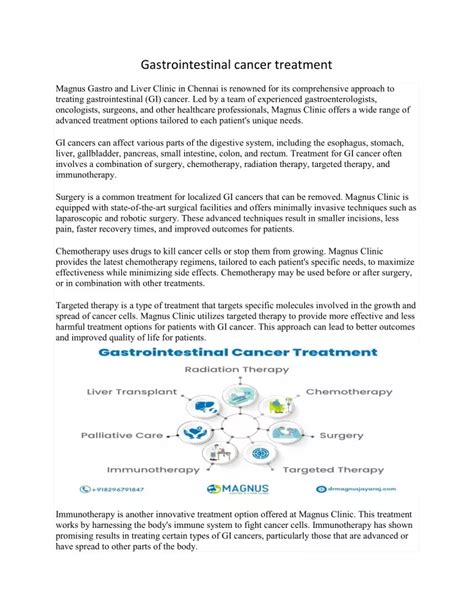 PPT - Gastrointestinal cancer treatment PowerPoint Presentation, free ...