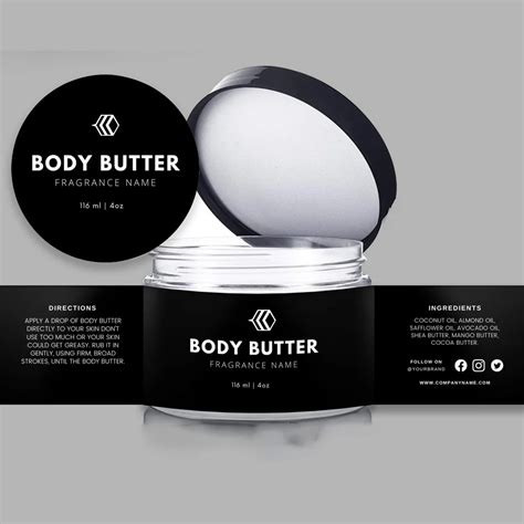 Body Butter Labels Private Label Body Butter Packagingbee