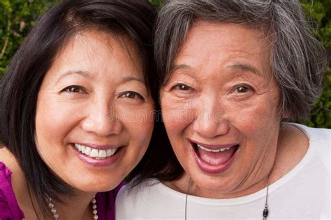 Mature Asian Mother And Her Adult Daughters Stock Photo Image Of Togetherness Asian 95750330