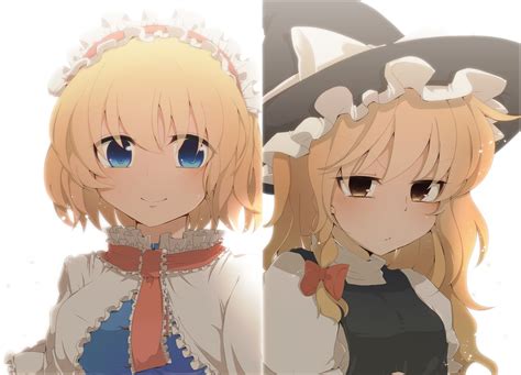 Girls Alice Margatroid Aoi Annbi Blonde Hair Kirisame Marisa Touhou Witch