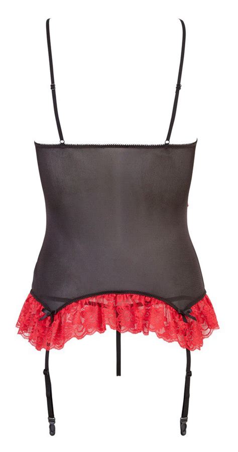 Cottelli Lingerie Corsage Set Met Open Cups Coco Lamar