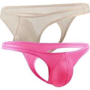 Vemefufu Perizoma G String Slip Tanga Uomo Sexy Seta Di Ghiaccio Silky Intimo Uomini Hot Vita