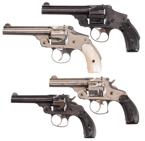 Sold At Auction Four Smith Wesson Double Action Top Break Revolvers