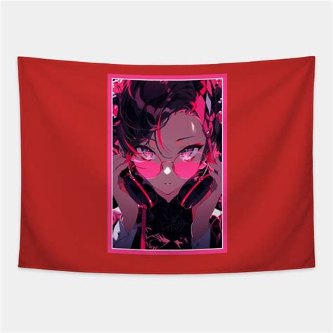 Aesthetic Anime Girl Pink Black Quality Aesthetic Anime Design