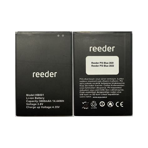 AXYA Reeder P13 Blue 2022 Batarya Pil HB001 Fiyatı