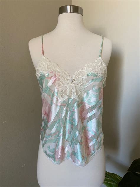 Vintage Lingerie Camisole Lace Vintage Clothing V Gem