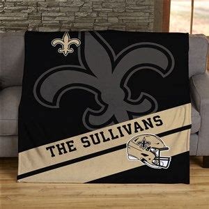 Nfl Corner Logo New Orleans Saints Personalized Blankets