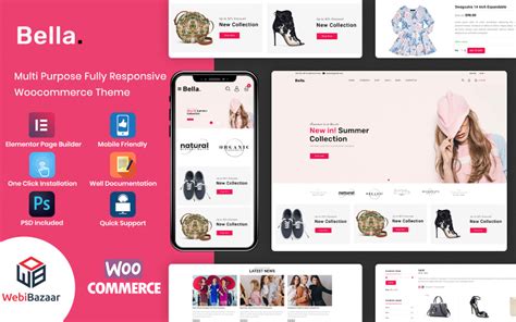 Bella Tema WooCommerce para tienda de comercio electrónico de moda