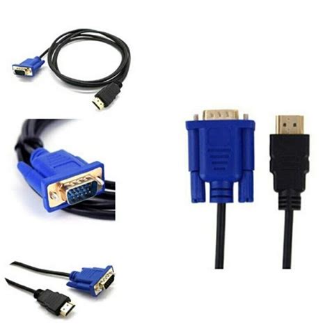 Cavo Da Hdmi A Vga M Adattatore Convertitore Pc Tv Hd Cavetto Per