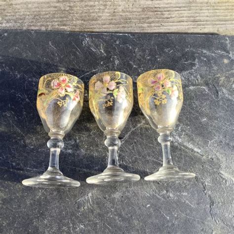 Lot Verres Liqueur Maill S Maison Legras Eur Picclick Fr