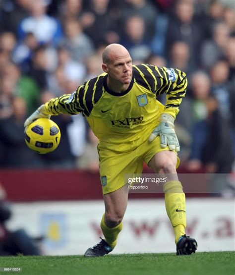 Brad Friedel of Aston Villa in action during the Barclays Premier ...