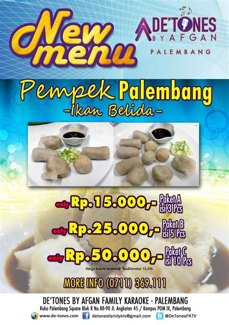 New Menu Makanan Khas Palembang Detones By Afgan