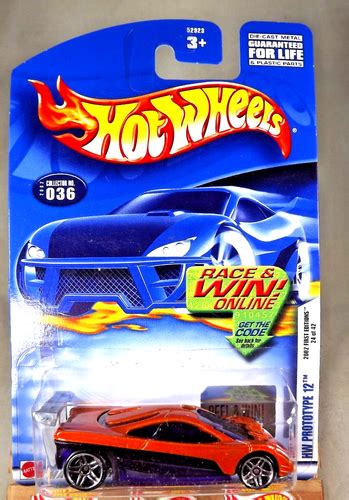 2002 Hot Wheels 36 First Editions 24 42 HW PROTOTYPE 12 Orange W ChromePr5Spoke EBay