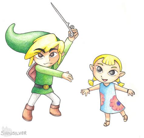 Wind Waker Link And Aryll By Snowsilver On Deviantart