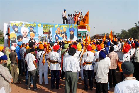 Khalsa Raj Khalistan March Held In Panjab By Dal Khalsa Thousands