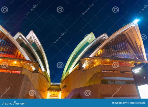 Opera House Night view editorial stock image. Image of night - 308855199